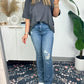 🌸Summer Hot Sale 50% OFF⏳🌸Women's Raw Edge Boxy Tee