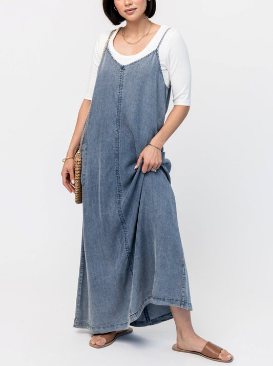 🎁Hot Sale 49% OFF⏳Women's Denim Maxi Jumper Dress