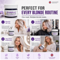 🏆 Last Day 50% OFF!👱‍♀️Want to lighten your hair color?Your hair needs urgent care!Moisturizing Purple Hair Mask with Long-Lasting Scent