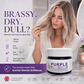 🏆 Last Day 50% OFF!👱‍♀️Want to lighten your hair color?Your hair needs urgent care!Moisturizing Purple Hair Mask with Long-Lasting Scent