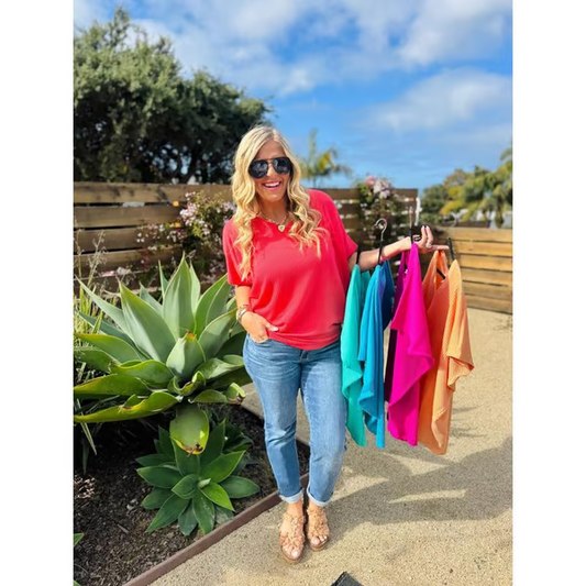 💥LAST DAY SALE 50% OFF🌟 Ultimate Comfort Style: Women's V-Neck Summer T-Shirt