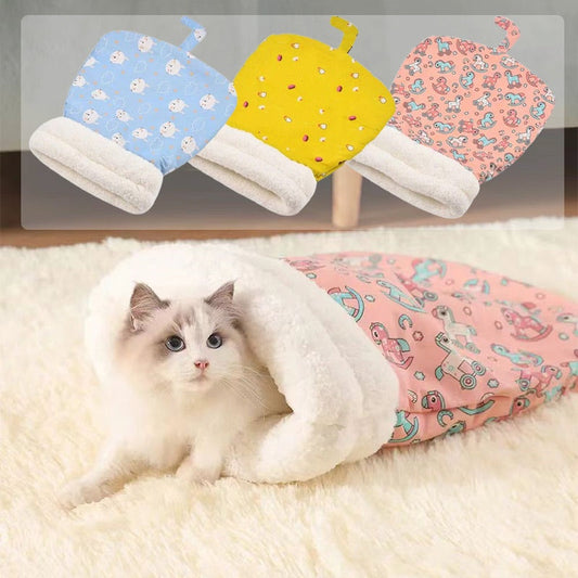 📢🐱50% OFF !! 🐈⏰Cozy Pet Nest for Cats and Dogs - Plush & Machine Washable, Perfect for Your Pet's Comfort and Warmth