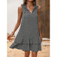 🌟Hot Sale-50% Off!! 👗💕Women's dress with a bow and geometric pattern