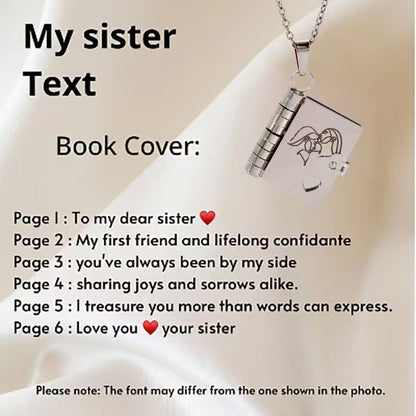 Valentine's Day Sale 54% OFF💥My Book Necklace for Daughter,Son or Lover, Birthday Day Gift Graduation Jewelry