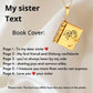 🎄Christmas bestsellers-54% OFF!!💌My Book Necklace for Daughter,Son or Lover🎁Birthday Day Gift Graduation Jewelry of Love