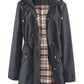 📢📢Hot Sale 50% OFF!!🌧️🧥Women's Checkered Lining Waterproof Windbreaker