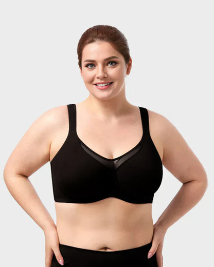 ⏰⏰Last Day Special Price £9.99 ! 💐Women's Elegant Sheer Full Coverage Plus Size Bra