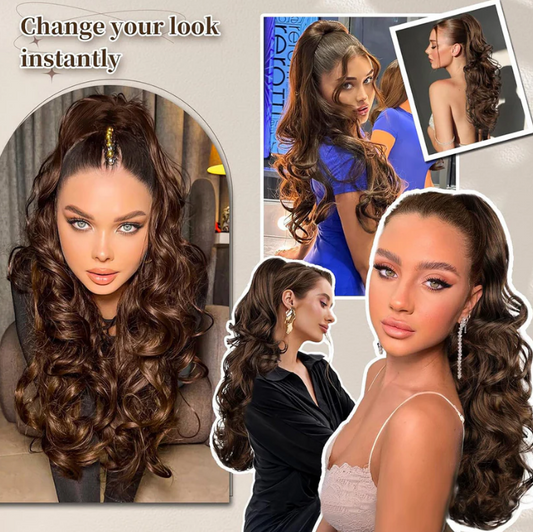 ✨Best Seller-50% OFF!!🩷Clip-on Wavy Ponytail Extension