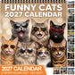 🐱2027 Funny Cats Wall Calendar – Sassy Cats & Hilarious Quotes