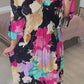🌺Summer Hot Sale 50% OFF💐💃V-neck Floral Seaside Vacation Loose Dress