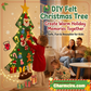 🎅Xmas Hot Sales - 50% OFF!🎄DIY Felt Christmas Tree for Kids – 32 Reusable Ornaments + Fairy Lights