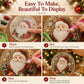 🎅Christmas Pre Hot Sale 50%OFF🎄Christmas Pearl Diamond Art Hanging Ornament Kit | Luxury Flocked Canvas with Scratch-Resistant Non-Fading Pearl Beads DIY Handmade Holiday Hanging Decor 💎