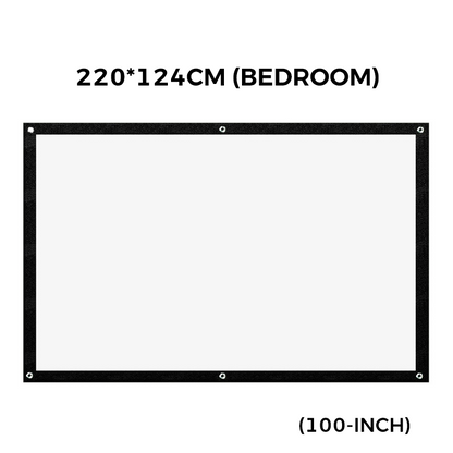 🥳2026 HOT SALE 50% OFF!✨High Definition Projection Screen - Diagonal with Matte White Surface for Crystal Clear Home Cinema Experience 🎬🌟