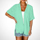 🔥Summer Hot Sale 49％ OFF🏳️‍🌈2025 New Stylish Flowy Short Sleeve Cardigan✈️Buy 2 Free Shipping