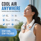 🥳2026 HOT SALE❄️ 40% OFF!🌡️🍃 Neck Air Conditioner Fan – Ultra‑quiet, 360° rotating, 3 speeds. Hands‑free cooling, long battery. Summer essential! 😎🌬️