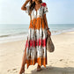 🌈Last Day 50% OFF💃Women’s Causal V-Neck Gradient Dress