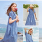 🎉This Week's Special Sales - 50% OFF🌸💃Striped Lapel Button Down Shirt Dress | With Functional Pockets