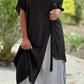 🌸Short Sleeve False Two-Piece Asymmetric Dress