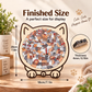 🎁🧩135-Piece Morandi-Colored Cat Shaped Wooden Jigsaw Puzzle