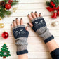 🔥Winter Hot Sale 50% off😻Cat Knitted Embroidery Fingerless Gloves - Cosy, Stylish, Casual Winter Wear