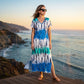 🌈Last Day 50% OFF💃Women’s Causal V-Neck Gradient Dress
