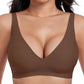 🥳2026 HOT SALE🥳 50% OFF! 💞Womens Comfortable Wireless Bras Push Up Bralettes Seamless Tshirts Bras Deep V Everyday Bras