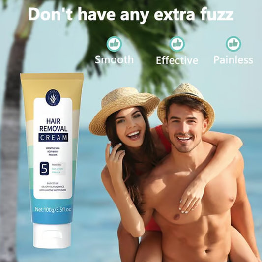 ⏰Limited-time offer!!🔥Painless Full Body Hair Removal Cream for Men & Women– Skin-friendly for all areas🌿