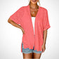 🔥Summer Hot Sale 49％ OFF🏳️‍🌈2025 New Stylish Flowy Short Sleeve Cardigan✈️Buy 2 Free Shipping