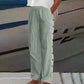 🌻2026 Summer Hot Sale 50% OFF!👖Comfy Blue Striped Side Pocket Pants💙