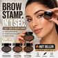 ✨Buy 1 Get 1 Free 🖌️50K+ Sold!!!🖤Eyebrow Stamp Powder Kit with Applicator Brush, One Press Perfect Brow Stamp, Waterproof Long Lasting 24H Wear Eyebrow Makeup for Lazy Daily Salon-Like Brows