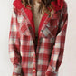 ⏰LAST DAY SALE-50% OFF!!🧥WOMEN'S THICKENED FLANNEL LONG SLEEVE PLAID JACKET COAT WITH HOOD