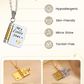 🎄Christmas bestsellers-54% OFF!!💌My Book Necklace for Daughter,Son or Lover🎁Birthday Day Gift Graduation Jewelry of Love