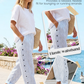 🌻2026 Summer Hot Sale 50% OFF!👖Comfy Blue Striped Side Pocket Pants💙