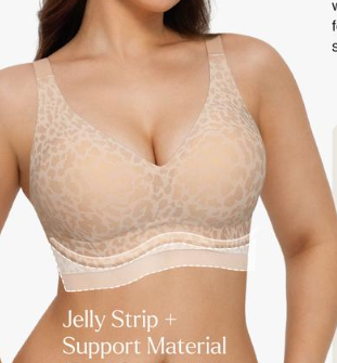 💕LAST DAY SALE 60% OFF🥰Women's Jelly Bras Wirefree Full Coverage No Underwire Everyday Bra | Comfortable Wireless Padded Bras