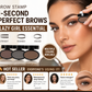 ✨Buy 1 Get 1 Free 🖌️50K+ Sold!!!🖤Eyebrow Stamp Powder Kit with Applicator Brush, One Press Perfect Brow Stamp, Waterproof Long Lasting 24H Wear Eyebrow Makeup for Lazy Daily Salon-Like Brows