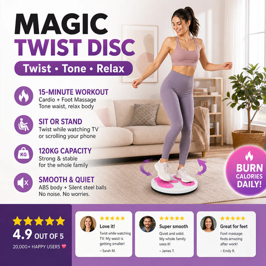 🔥Summer Hot Sale-50% Off!✨Waist Twisting Massage & Exercise Balance Board – Burn Fat, Slim Waist & Improve Circulation At Home