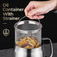 ⏰⏰LAST DAY-50% OFF!!🍟Large Capacity 304 Stainless Steel Multi-Purpose Oil Filter Container