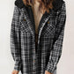 ⏰LAST DAY SALE-50% OFF!!🧥WOMEN'S THICKENED FLANNEL LONG SLEEVE PLAID JACKET COAT WITH HOOD