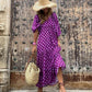 💖LAST DAY SALE 50% OFF🌸Women's Elegant Puff Sleeve Floral Boho Maxi Dress