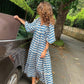 💖LAST DAY SALE 50% OFF🌸Women's Elegant Puff Sleeve Floral Boho Maxi Dress
