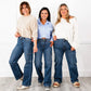 🔥BIG SALE💷Best Price🔥High Rise Cargo Wide-Leg Stretch Jeans for Women