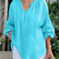 💖LAST DAY SALE 50% OFF💖Women’s V Neck Ruched Blouse