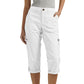 🎉Limited Sale 50% OFF🎉Multi-Pocket Elastic Waist Solid Color Casual Cargo Capri Pants
