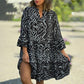 🌺Hot Sale 50% OFF⏳💐 Casual Loose Printed V-Neck Flowy Dress