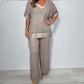 💖LAST DAY SALE 50% OFF⌛Casual V-Neck 2-Piece Set