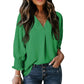 ❤️‍🔥Last Day-54% Off🧡Women's V-Neck Casual 3/4 Sleeve Loose Shirt
