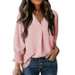 ❤️‍🔥Last Day-54% Off🧡Women's V-Neck Casual 3/4 Sleeve Loose Shirt