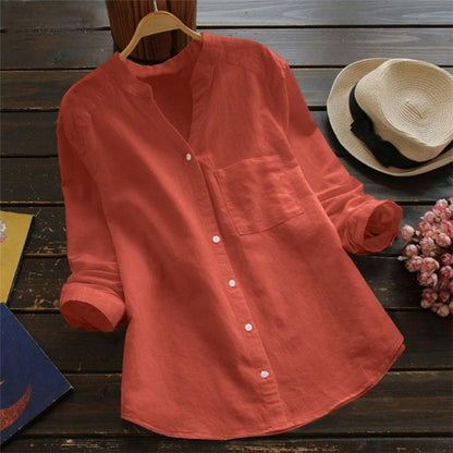 🎁Hot Sale 49% OFF⏳Linen Cotton Casual Loose Shirt