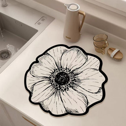 ⏳Time-limited Special💦Flower-Shaped Dish Drying Mat for Kitchen Counter