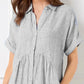 🎉This Week's Special Sales - 50% OFF🌸💃Striped Lapel Button Down Shirt Dress | With Functional Pockets